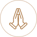 Praying hands icon