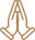 Praying hands icon